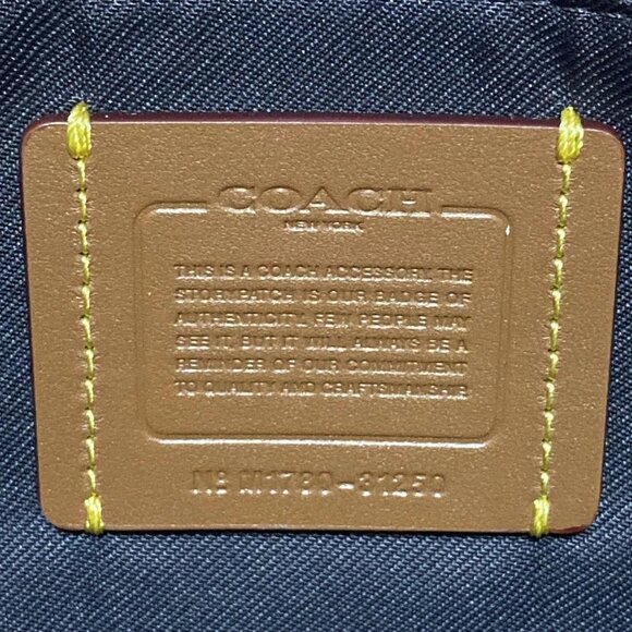 Auth COACH Signature 31250 Beige Dark Brown PVC - Clutch Bag - Picture 5 of 8